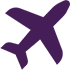 Skywards Aeroplane purple icon