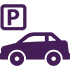 Car Parking Icon Purple