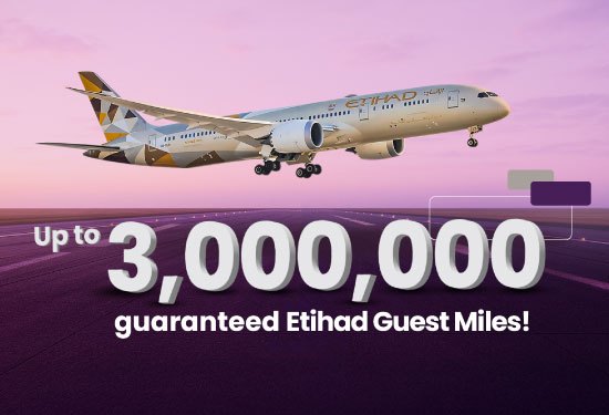 Emirates Islamic Super Savings Etihad Guest Account – earn up to 3 million Etihad Guest Miles with no minimum balance requirement