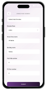Step6 to update address on EI + Mobile App
