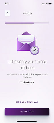 Without closing your app, go to your EI registered email, and verify the link